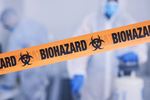 Professional Biohazard Cleanup technician working in Avenel, NJ